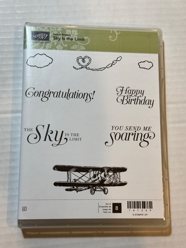 Stampin Up Sky is the Limit Sale-A-Bration Airplane Birthday Congratulations