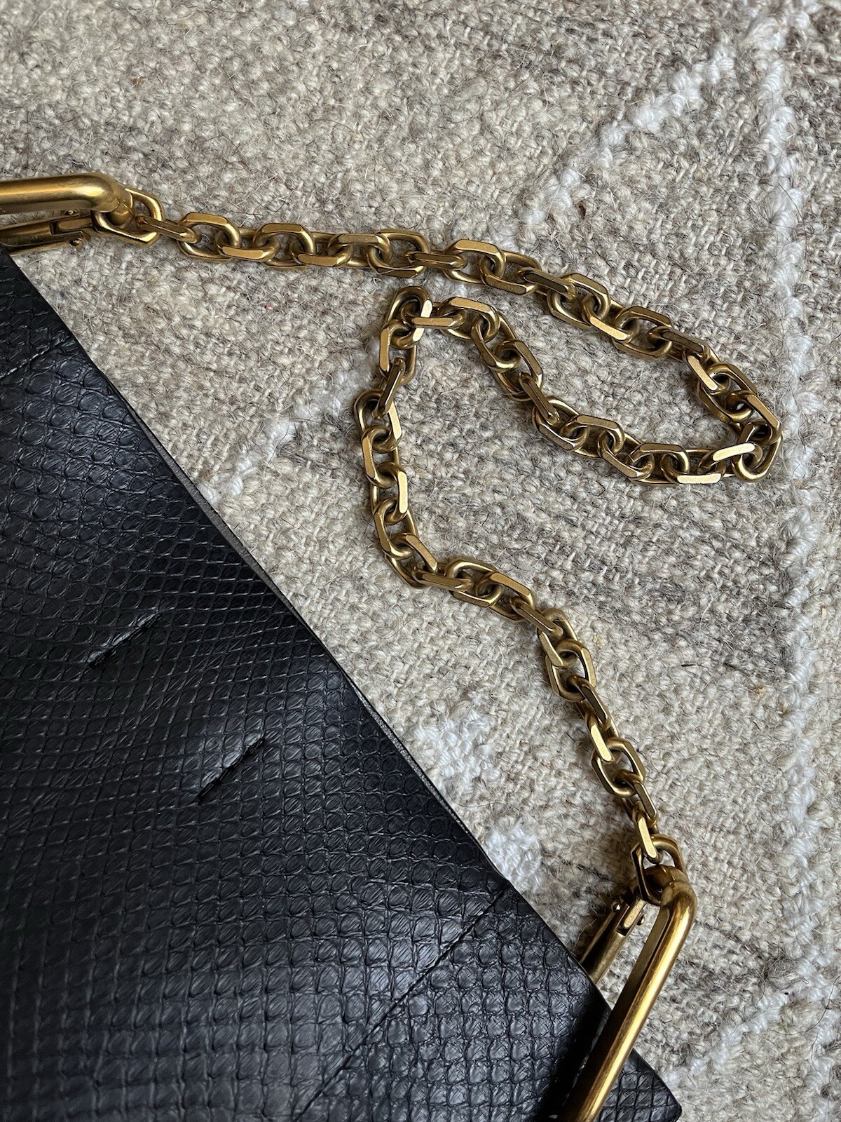 Calvin Klein Collection Black Python Snakeskin Sh… - image 7