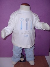 COMPLETO BIMBO MAGLIA + PANTALONE VELLUTO A COSTE AUTUNNO INVERNO