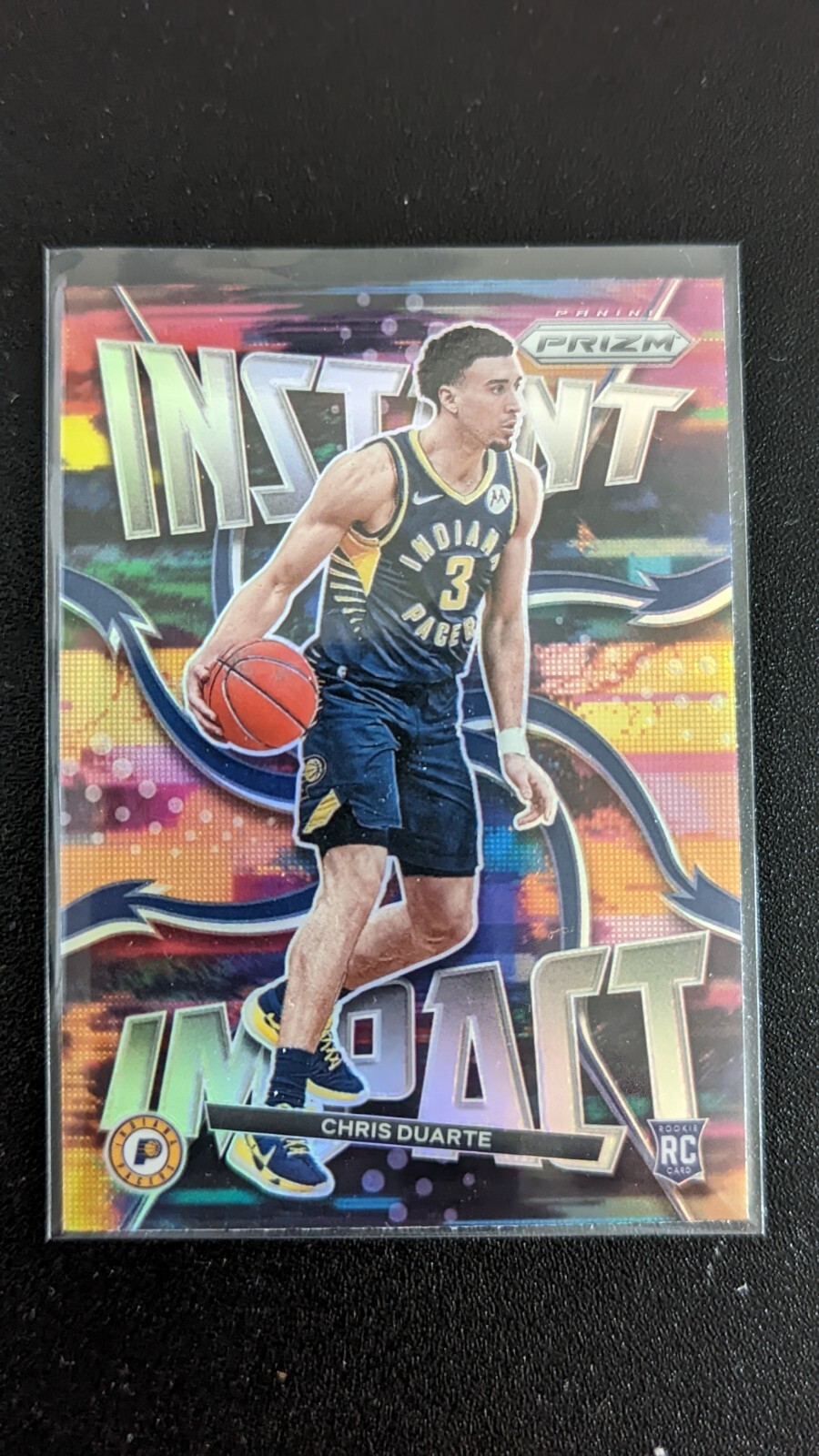 Chris Duarte 2021-22 Panini Prizm Instant Impact Silver Holo Rookie RC Pacers🔥