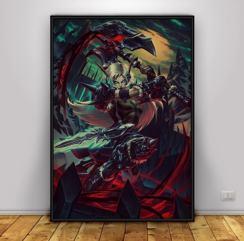 World of Warcraft Game Poster Wall Art Wall Prints Home Decor 6