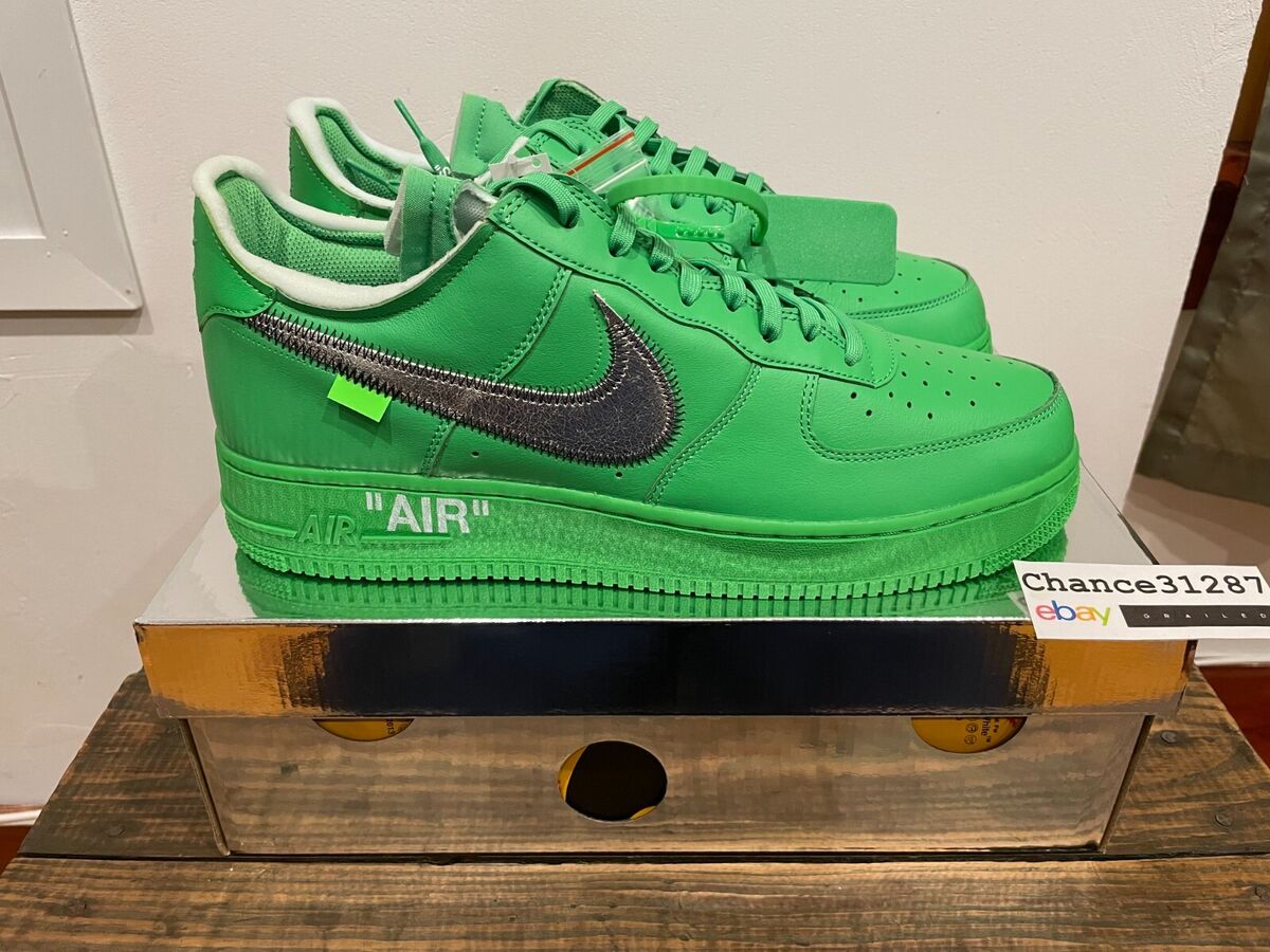 Off-White x Nike Air Force 1 Low Brooklyn Light Green Spark Off-White x Nike Air Force 1 Low Brooklyn Light Green Spark