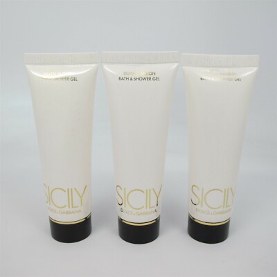 SICILY by Dolce & Gabbana 50 ml/ 1.7 oz Shower Gel Tube (3 COUNT)