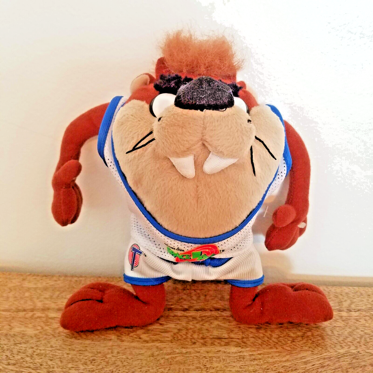 Space Jam Looney Tunes TAZ Tasmanian Devil Plush 1996 Vintage