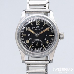 Cool Rolex of the Day #1006: 3478 Oyster Standard with 24-hour markings and  no crown on dial, sold mostly/only in Canada, steel, 30mm. Circa 1942 : r/ rolex