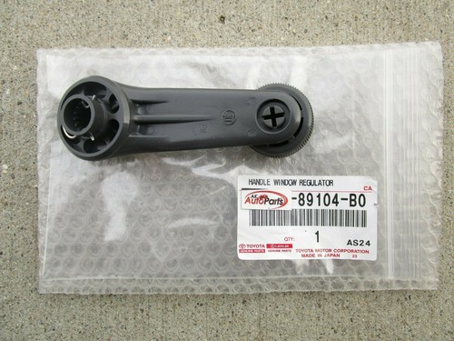 84 - 95 TOYOTA PICKUP FRONT LEFT SIDE DOOR WINDOW CRANK HANDLE GRAY OEM NEW - Picture 2 of 3