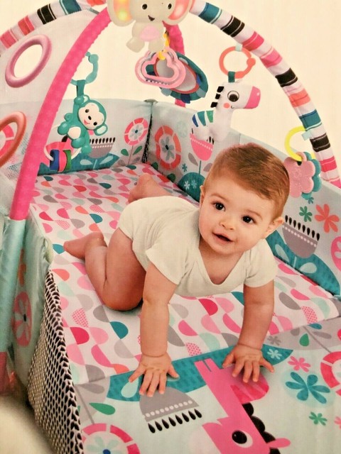 bright starts 5 in 1 activity gym pink