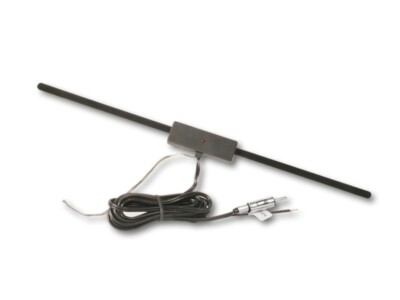 PKW Scheibenklebeantenne AM/FM UKW ca 2m Kabel und Verstärker DIN