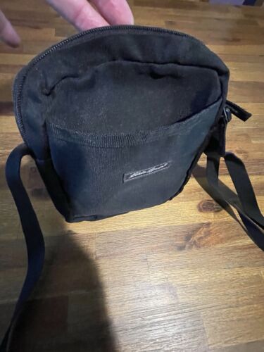 Eddie Bauer Cross Body Bag Travel Small Purse Unisex Black Utility Multi Pockets - Picture 4 of 24