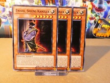 Yugioh Playset 3x Enishi, Shiens Kanzler RYMP DE097/ 1. Auflage/ Near Mint