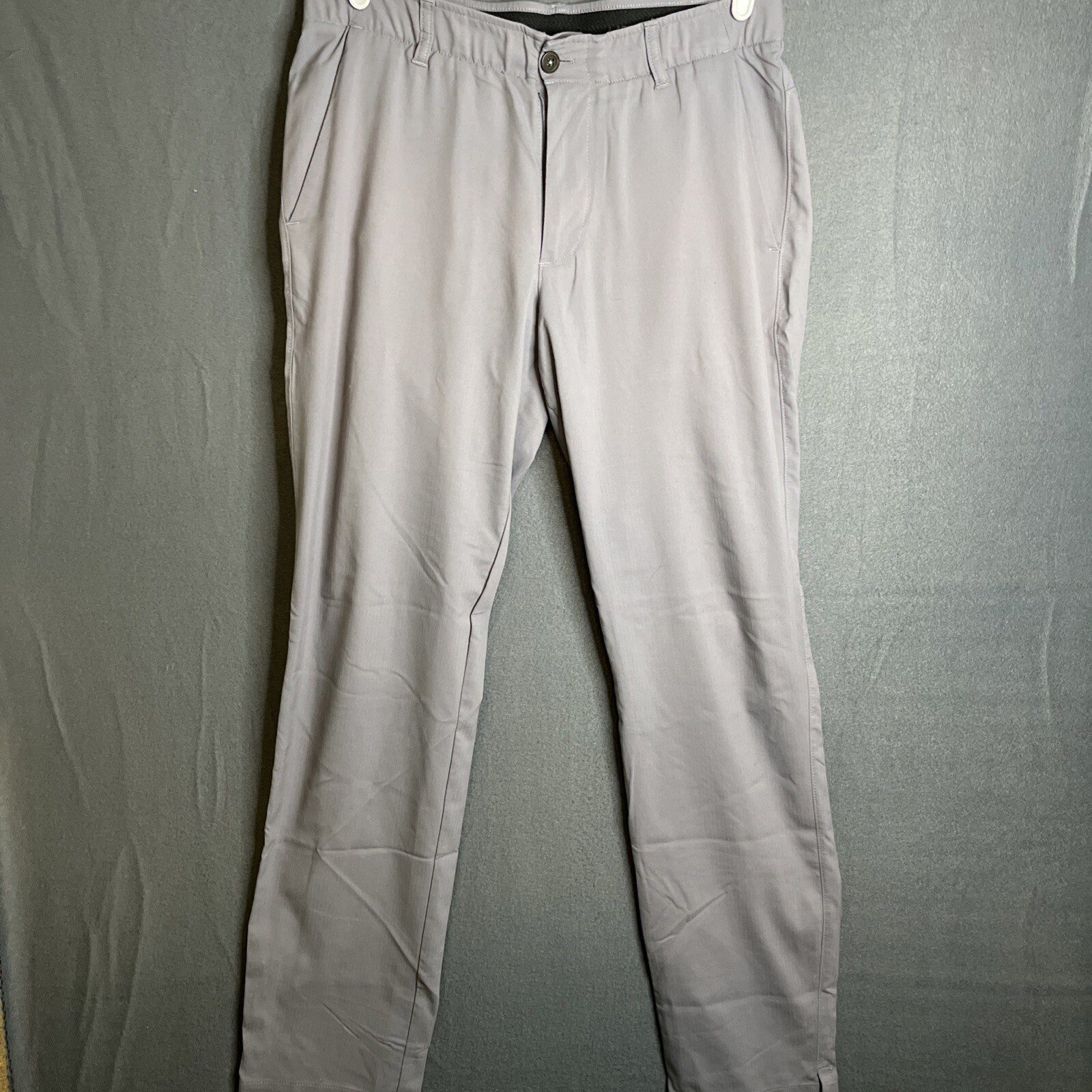 Under Armour Pants Men Size 32x34 Gray Gear Performance Stretch Chino Golf Pants