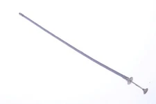 ✅ GITZO 25CM, 10” REMOTE SHUTTER CABLE RELEASE NICKLE PLATE ANTIQUE CAMERA 142-1