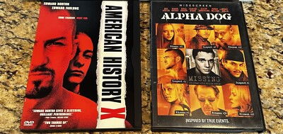 American History X / Alpha Dog (2 DVD Lot) Edward Norton, Justin Timberlake **VG
