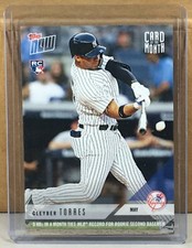 2018 TOPPS NOW CARD MONTH #M-MAY GLEYBER TORRES YANKEES ROOKIE Print Run 1028. rookie card picture