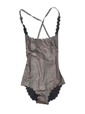 NWT PilyQ Women Black One Piece Swimsuit S