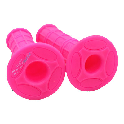 Pink 7/8" 22mm Motorcycle Hand Grips For Pit Pro Dirt Bike Handle Bars - Pair Of Replacement Grips