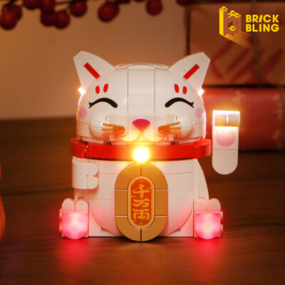 BrickBling LED Licht Kit für LEGO Glückskatze 40813 （Standard）