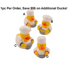 Chef Cooking Rubber Duckies Ducks - Choose Style - Jeep Ducking - US Shipper
