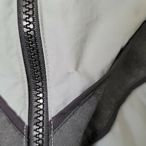 Army Windbreaker Jacket Mens Small Regular Skilcraft Nylon Gray Warm Up Jacket - Picture 4 of 10