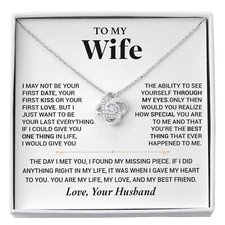 To My Wife Necklace, Christmas Gift For Wife, Christmas Gifts For Her, Wife Gift
