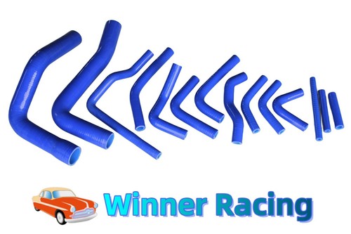 Fit Toyota Land Cruiser HJ61 4.0L Turbo 85-90 Silicone Radiator heater Hose BLUE - Picture 2 of 5