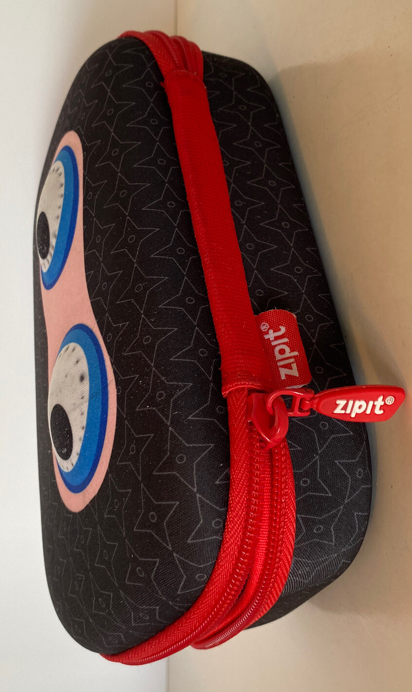 ZIPIT MONSTER ZIPPERED HARD CASE STORAGE BOX PENCIL Eyes