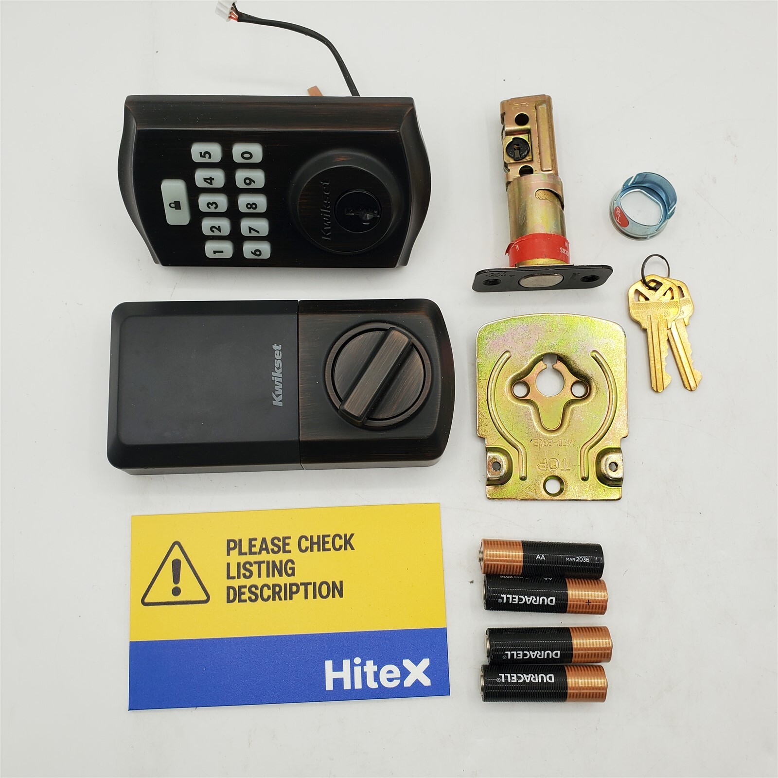 Kwikset SmartCode 260 Keyless Electronic Deadbolt Door Lock in Venetian Bronze-image