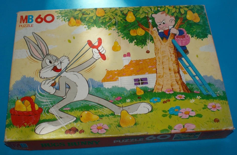 60 Puzzle MB Spiele 625358610 Warner Bros./Looney Tunes Bugs Bunny 1979/1980 rar - Bild 1 von 1