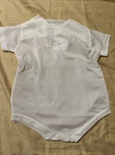 Vintage 1950s Nuday Creations Boy Baby Outfit White Christening