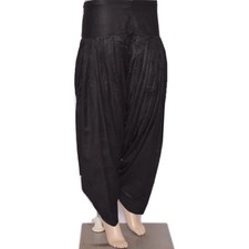 Indian Black Full Patiala Salwar Pakistani Shalwar Casual Pants