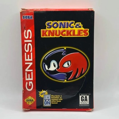 Sonic & Knuckles (Sega Genesis, 1994) Complete Cardboard Box