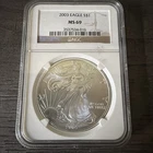 2003 American Silver Eagle Coin - NGC MS69