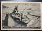 Photo of the German Battleship, Tirpitz. Signed by a WW 2 Bomber