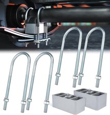 Universal Leaf Spring Lowering Block Kit, Heavy Duty Steel Lowering Block Kit, 2