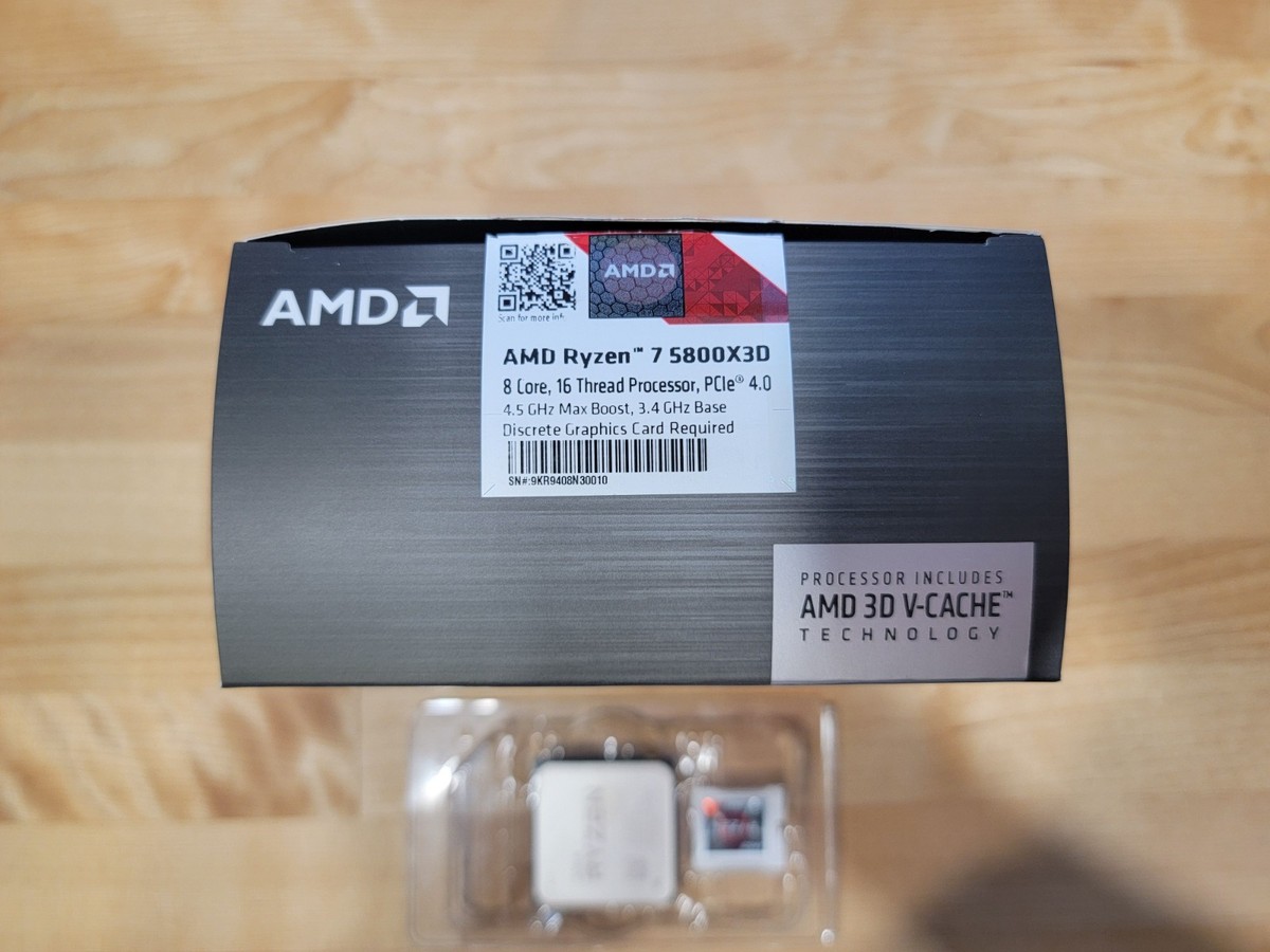 AMD Ryzen 7 5800X3D Processor (3.4GHz, 8 Cores, AM4) - 100