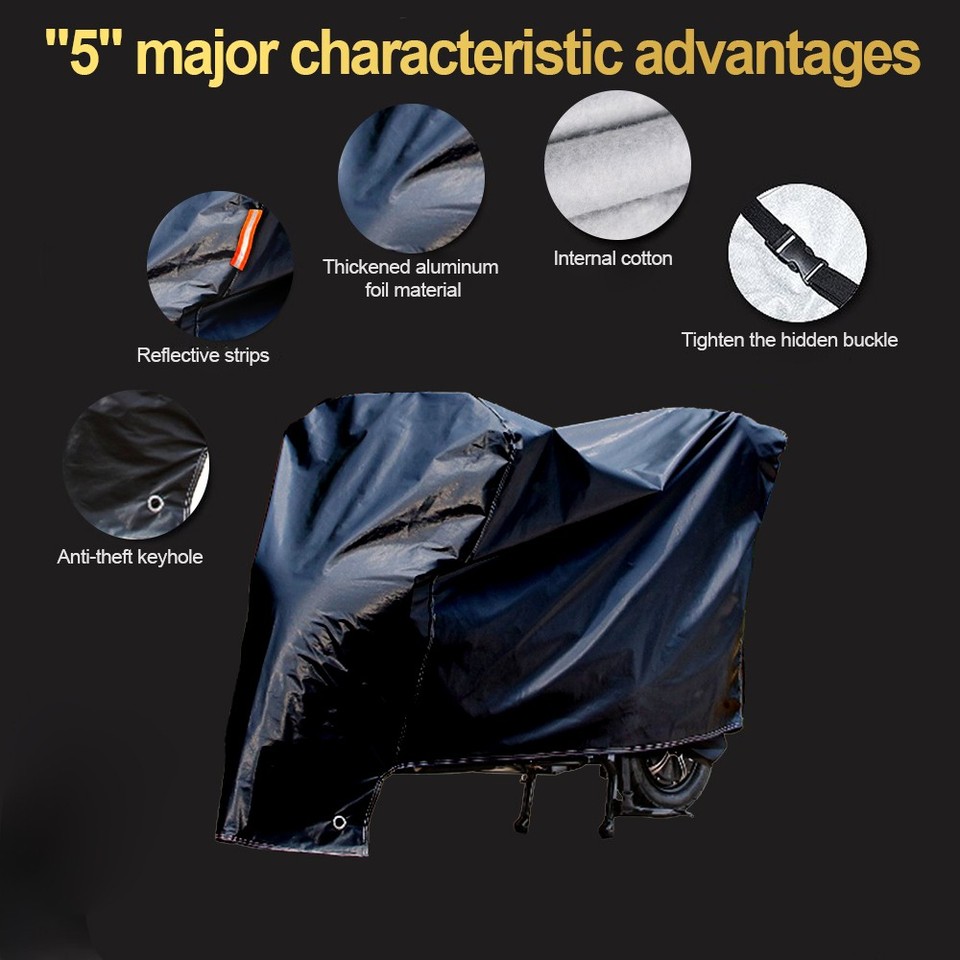 Copertura Per Moto NEVERLAND - Universale, Impermeabile, Antipolvere, Antivento - Adatta Per Honda Grom ABS 2022 E Altre