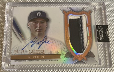 Topps Dynasty Anthony Volpe Autograph /10  Game Used Memorabilia First Home Run 
