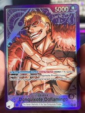 One Piece Donquixote Doflamingo OP14-060 Alt Art Azure Sea's Seven NM English