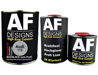 FÜR Audi 112 Prata Lunar Metallic 2,5L Autolack Set Klarlack Härter