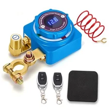 Remote Battery Disconnect Switch 12V 240A, Upgrade Battery Kill LED Display