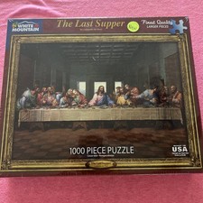 The Last Supper Jigsaw Puzzle by Leonardo de Vinci White Mountain 1000 Pc New