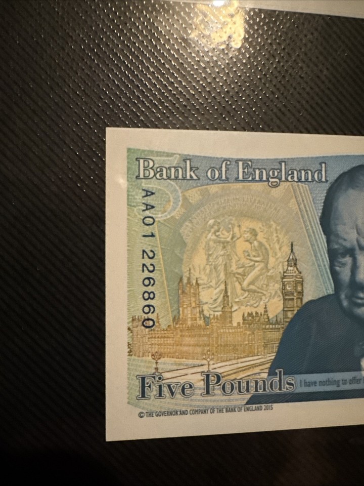 A 5 pound note serial number AA01 | eBay UK