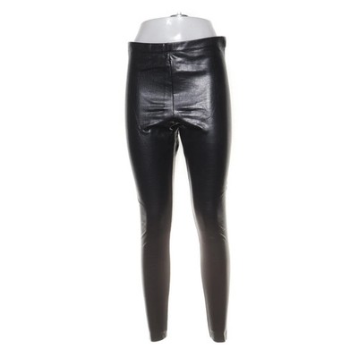 H&M, Lackhose, Größe: M, Schwarz, Elasthan/Polyester/Polyurethan, Einfarbig #FnP