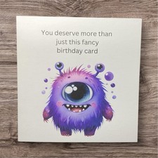 5x5 Inches Happy Birthday Greeting Card Humor Funny Sarcasm Him Her Cute HM