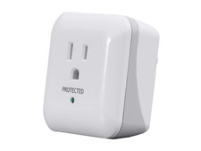Power  Surge - White  1 Outlet Surge Protector with End of Service Alarm, 900