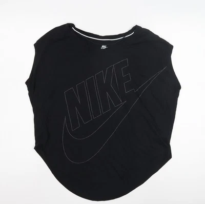 Nike Unisex Black Sleeveless Logo T-Shirt - Image 1 of 4