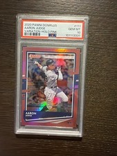 2020 Panini Donruss Aaron Judge #111 Holo Pink Variation PSA 10