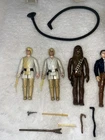 Vintage Star Wars Figures mixed lot of figures, weapons, mini rigs, spare parts