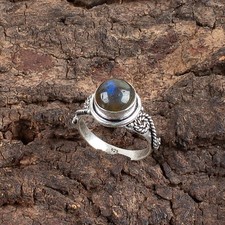 Labradorite Gemstone 925 Sterling Silver Ring Handmade Jewelry Ring Gift Women