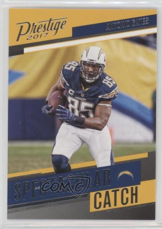2017 Panini Prestige Spectacular Catch Antonio Gates #21 HOF 1s8